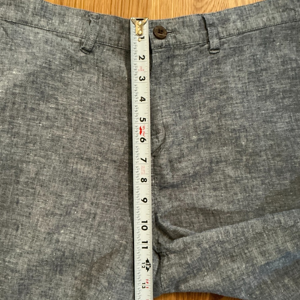 Patagonia Hemp Organic Cotton Shorts Mens 36 Gray Chambray 9"‎ Inseam - Picture 8 of 10